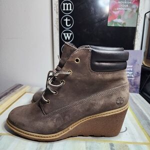 Timberland Women's Amston 6 Inch Bootie Dark Grey Sizes 7.5